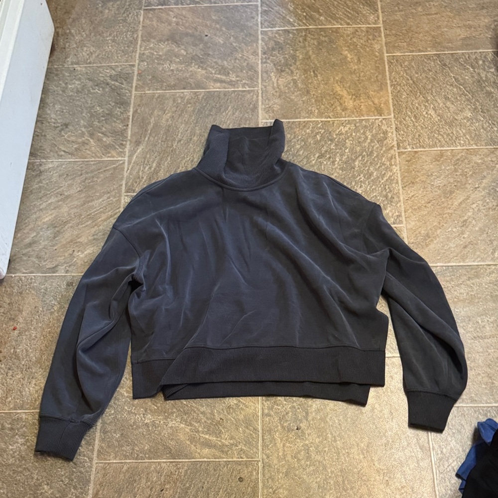 Dark Gray Turtleneck Sweater